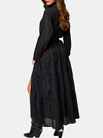 The Tiered Shirt Maxi Dress