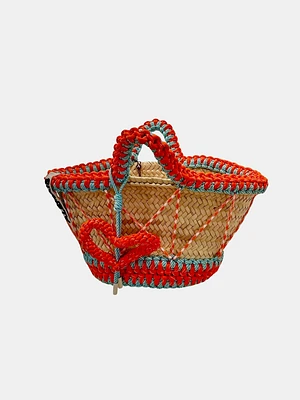 Luis Macrame Cord Mini Basket Bag