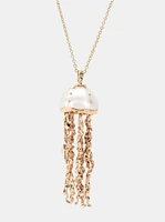 Jellyfish White Pearl Pendant