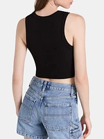 Cropped Poppy Tank