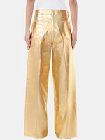 Foil Denim Wide Jeans