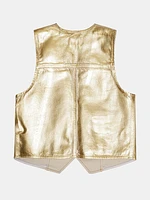 Foil Denim Vest