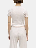 Pointelle Slim Fit Tee