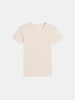 Pointelle Slim Fit Tee