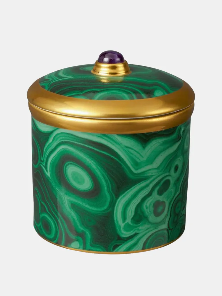 Malachite Candle