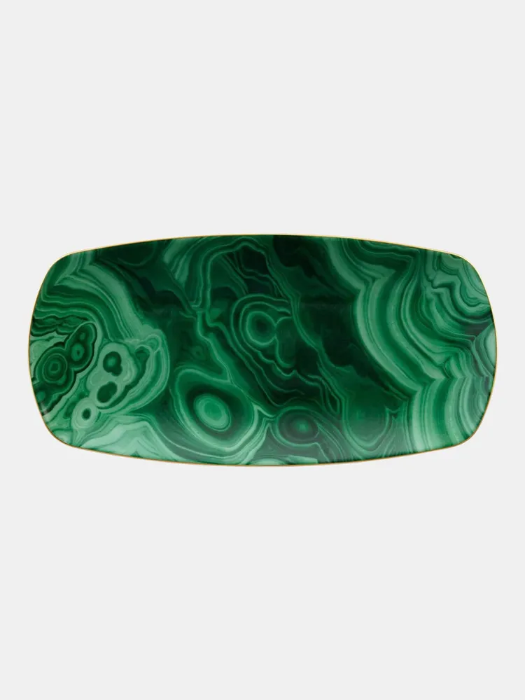 Malachite Rectangular Tray