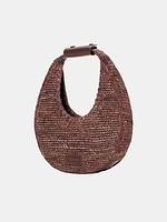 Moon Raffia Tote Bag