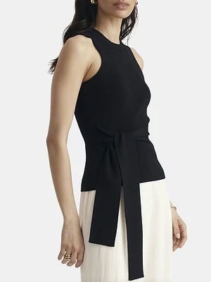 Molly Sleeveless Tie Front Top