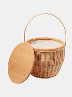 Round Picnic Cooler Basket