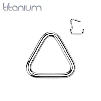 Implant Grade Titanium Triangle Hinged Clicker Hoop