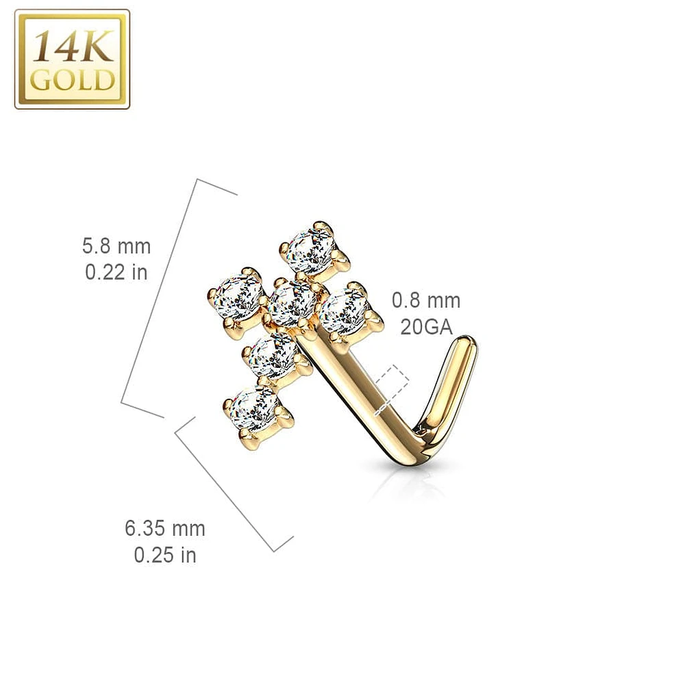 14KT Yellow Gold White