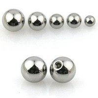 16ga & 14ga Replacement Threaded Surgical Steel Screw On Ball