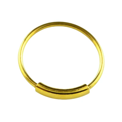 18kt Gold Plated 925 Sterling Silver Endless Nose Hoop Ring