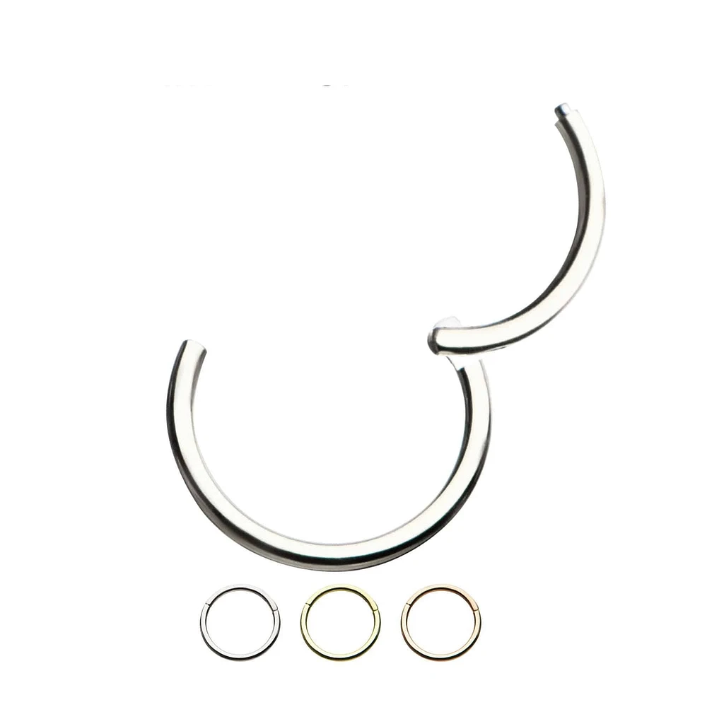 20ga Hinged Nose Hoop Segment Clicker Ring