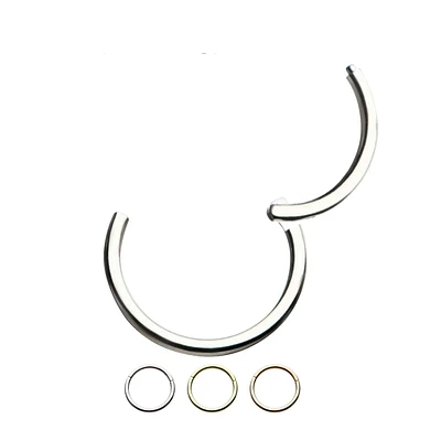 20ga Hinged Nose Hoop Segment Clicker Ring