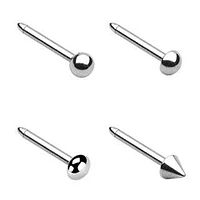 316L Surgical Steel Ball End Dome Spike Nose Bone Stud