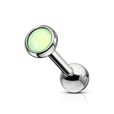 316L Surgical Steel Stone Ball Back Cartilage Ring Barbell