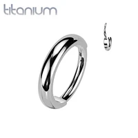 Implant Grade Titanium Thick 20ga Nose Hinged Clicker Hoop