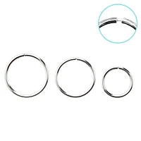 925 Sterling Silver Seamless Flush Nose Ring Hoop