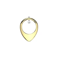 Implant Grade Titanium Thick Flat V Shape Septum Hinged Clicker Hoop