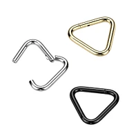 Implant Grade Titanium Triangle Hinged Clicker Hoop