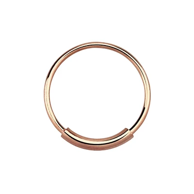 Rose Gold Plated 925 Sterling Silver Endless Nose Hoop Ring