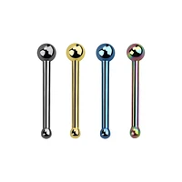 Surgical Steel Ball Top End Nose Ring Bone