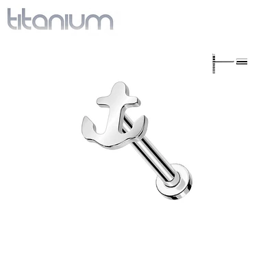 Implant Grade Titanium Anchor Threadless Push In Labret