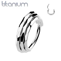 Implant Grade Titanium Triple Layer Hinged Clicker Hoop