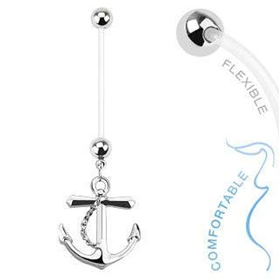 Bioflex Pregnancy Dangling Baby Anchor Belly Button Navel Ring