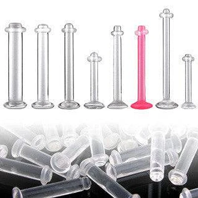 Clear Multi Use Acrylic Hide Your Piercing Lip Monroe Cartilage Tragus Tongue O-Ring Retainer