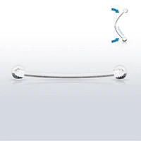 Flexible PTFE Acrylic Straight Barbell