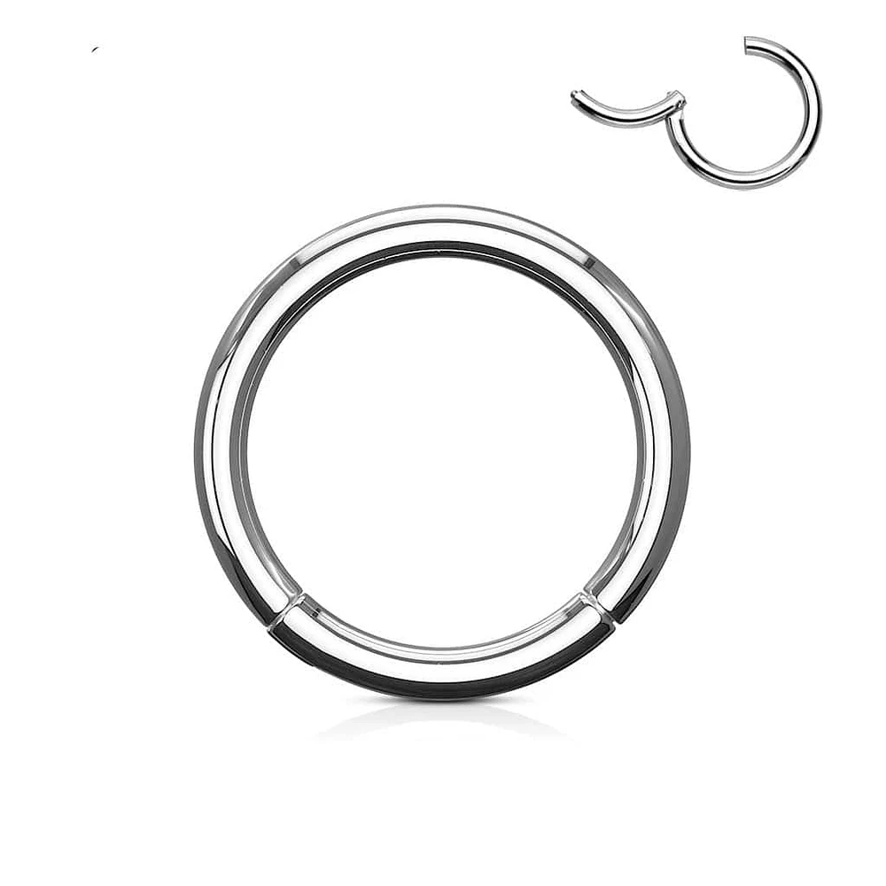 Hinged Easy Clicker Surgical Steel CBR Segment Hoop Cartilage Helix Tragus Septum Ring