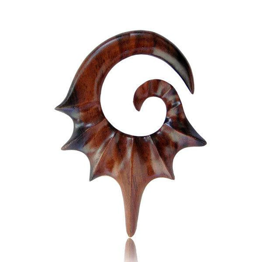 Organic Tribal Narra Wood Sprial Expander