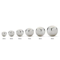 Pair of 925 Sterling Silver Dainty Ball Minimal Earring Studs