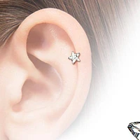 Surgical Steel Aqua Star Helix Barbell