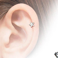 Surgical Steel Pink Star Helix Barbell