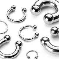 316L Surgical Steel High Polished Multi Use Horseshoe with Ball Ends