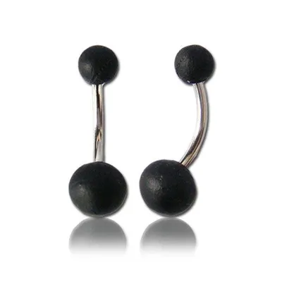 OrganicAreng Wood Ball Surgical Steel Belly Button Navel Ring