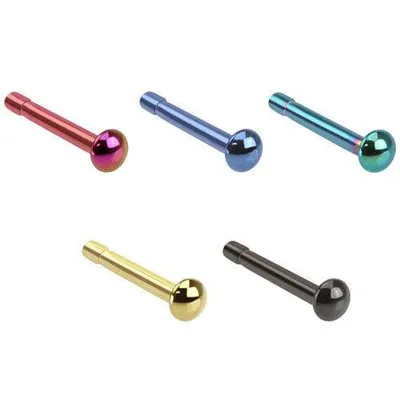 Surgical Steel Ball Dome Top End Nose Pin Studs