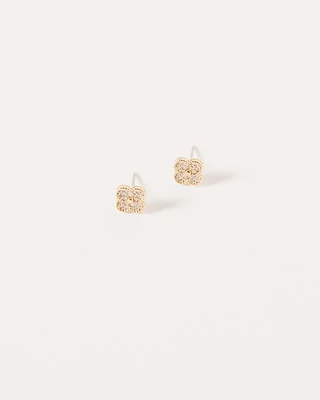 16K Plated Luck Post Earrings