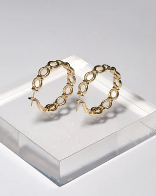 18K Plated Pippa Hoops