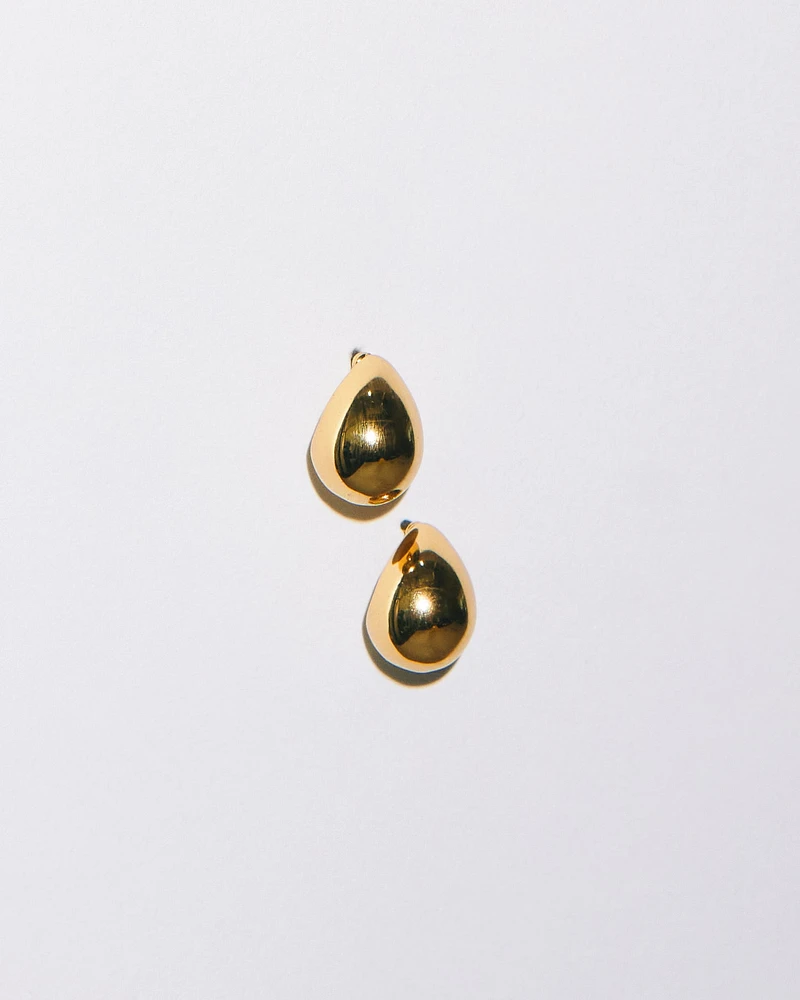 18K Plated Drop Small Earrings