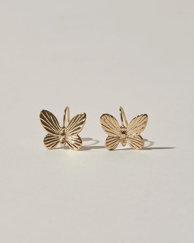 16K Plated Mariposa Earrings