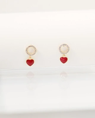 Dangling Heart Earring