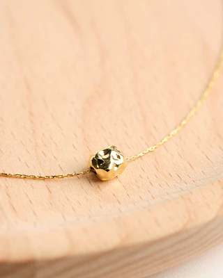 16K Plated Rock Necklace