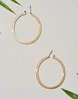 16K Plated Slim Hoop Earrings