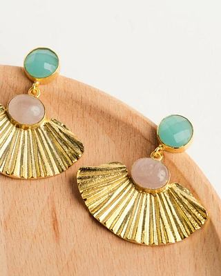 14K Gold Plated Waters Edge Earring