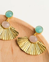 14K Gold Plated Waters Edge Earring