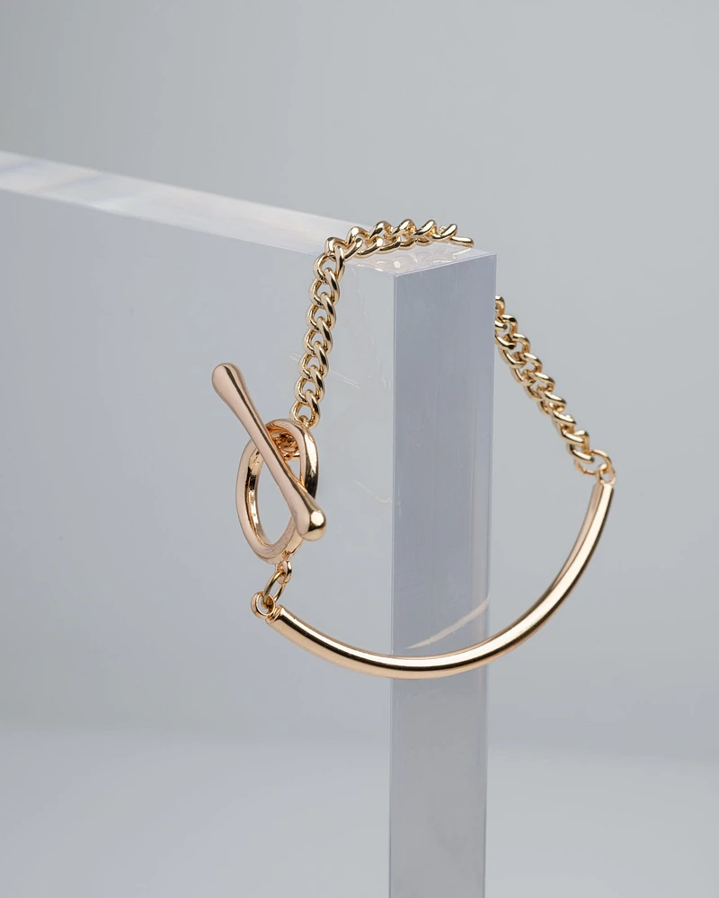 14K Plated Cutesy Metal Bracelet